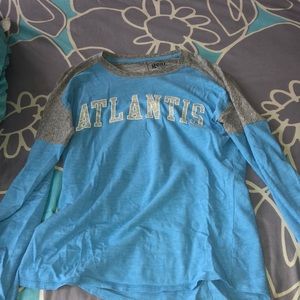 Atlantis long sleeve blue shirt